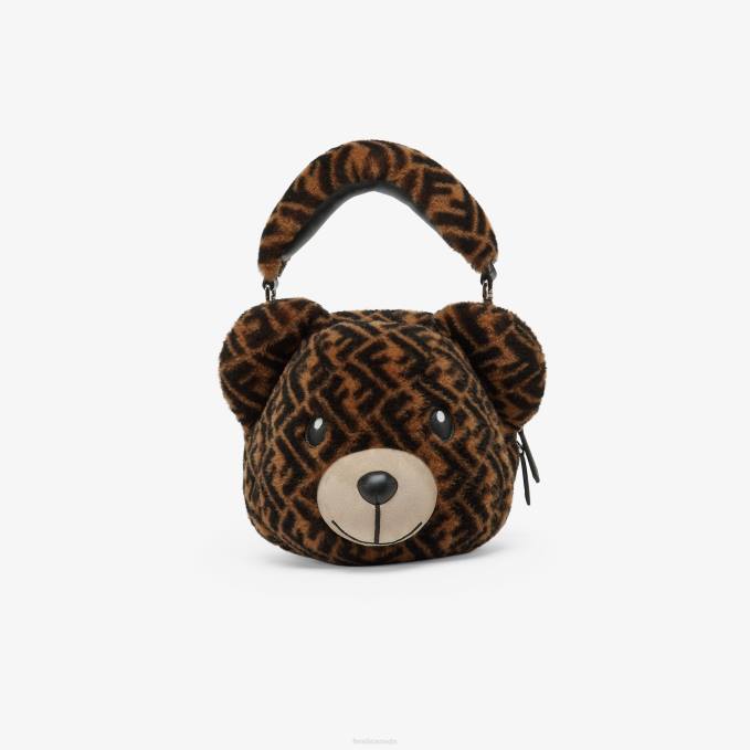 Kids FF Shearling Teddy Bear Bag Multicolor Fendi Accessories 6RHH2891