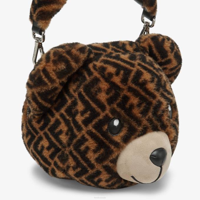 Kids FF Shearling Teddy Bear Bag Multicolor Fendi Accessories 6RHH2891