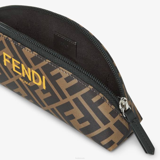 Kids Nylon Pen Case With All-Over FF Fashion Fendi Accessories 6RHH2937