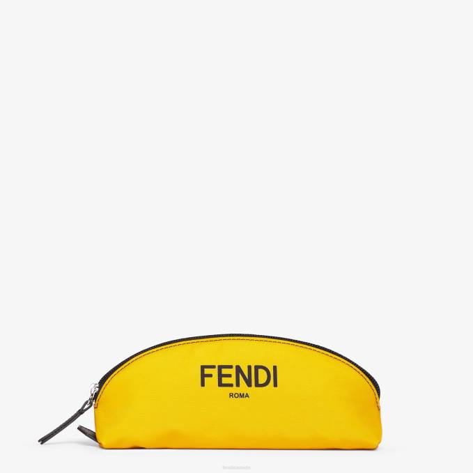 Kids Nylon Pen Case Yellow Fendi Accessories 6RHH2938