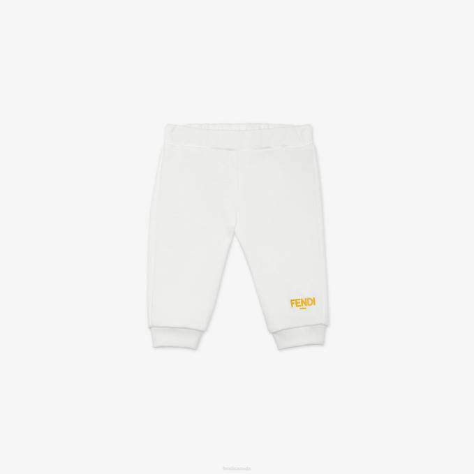 Kids Jersey Roma Pants White Fendi Apparel 6RHH2819