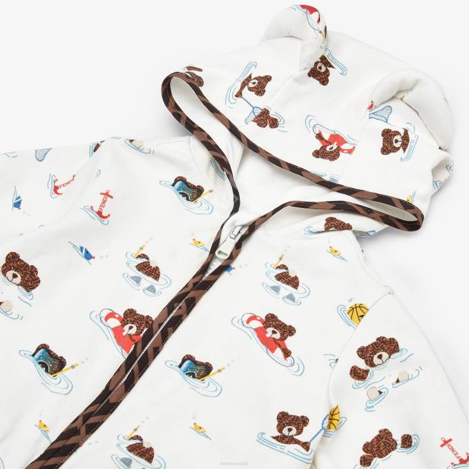 Kids Jersey Sweatshirt Multicolor Fendi Apparel 6RHH2776