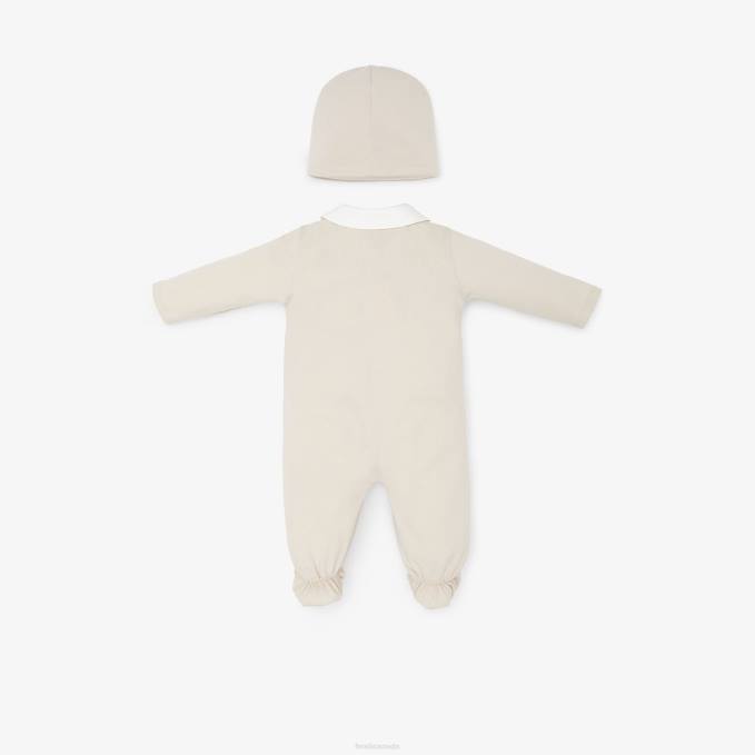 Kids Jersey Teddy Bear Kit Beige Fendi Apparel 6RHH2795