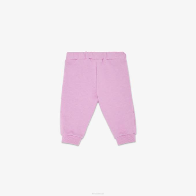 Kids Lilac Jersey Roma Pants Purple Fendi Apparel 6RHH2801