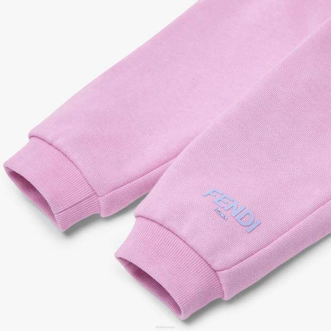 Kids Lilac Jersey Roma Pants Purple Fendi Apparel 6RHH2801