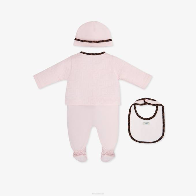 Kids Quilted Cotton Baby Set Fashion Fendi Apparel 6RHH2835