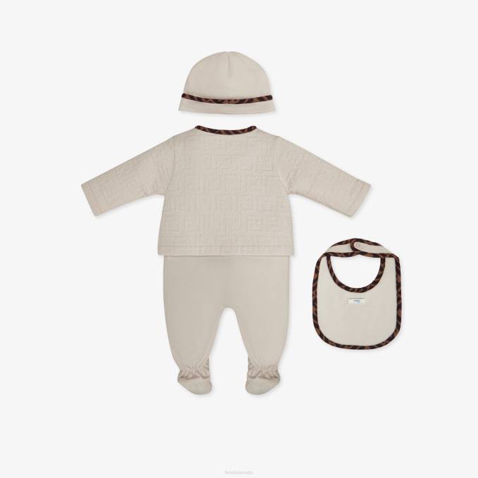 Kids Quilted Cotton Baby Set Fashion Fendi Apparel 6RHH2836
