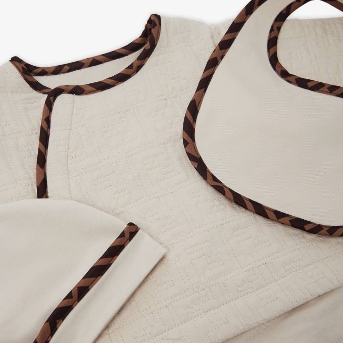 Kids Quilted Cotton Baby Set Fashion Fendi Apparel 6RHH2836