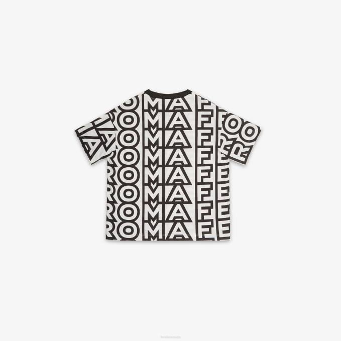 Kids Two-Tone By Marc Jacobs Mini Me T-Shirt Multicolor Fendi Apparel 6RHH2870