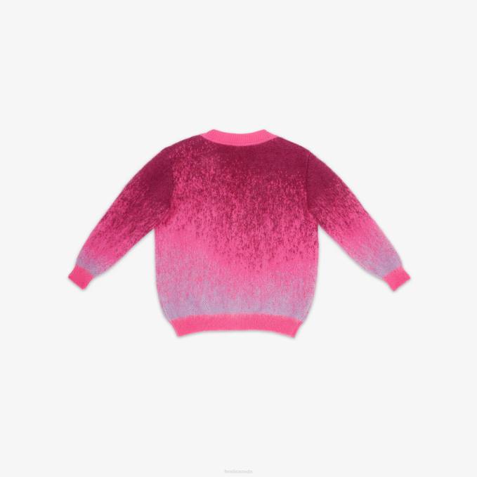 Kids Wool Junior Cardigan Multicolor Fendi Apparel 6RHH2850