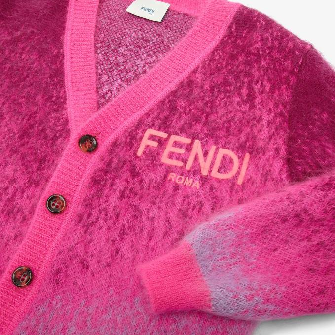 Kids Wool Junior Cardigan Multicolor Fendi Apparel 6RHH2850