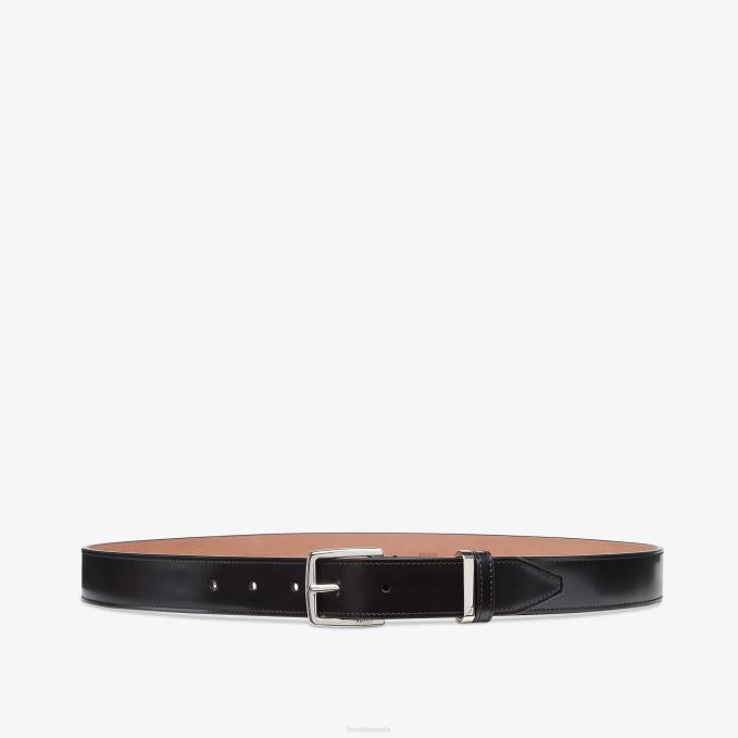 Men Leather Belt Black Fendi Accessories 6RHH2381