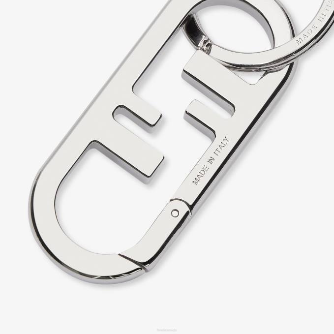 Men Metal Charm Silver Fendi Accessories 6RHH2374