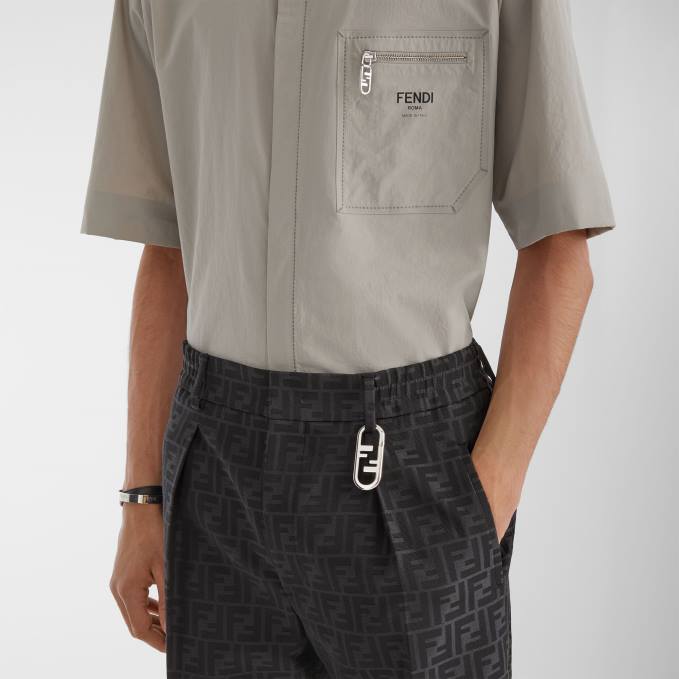 Men Metal Charm Silver Fendi Accessories 6RHH2374