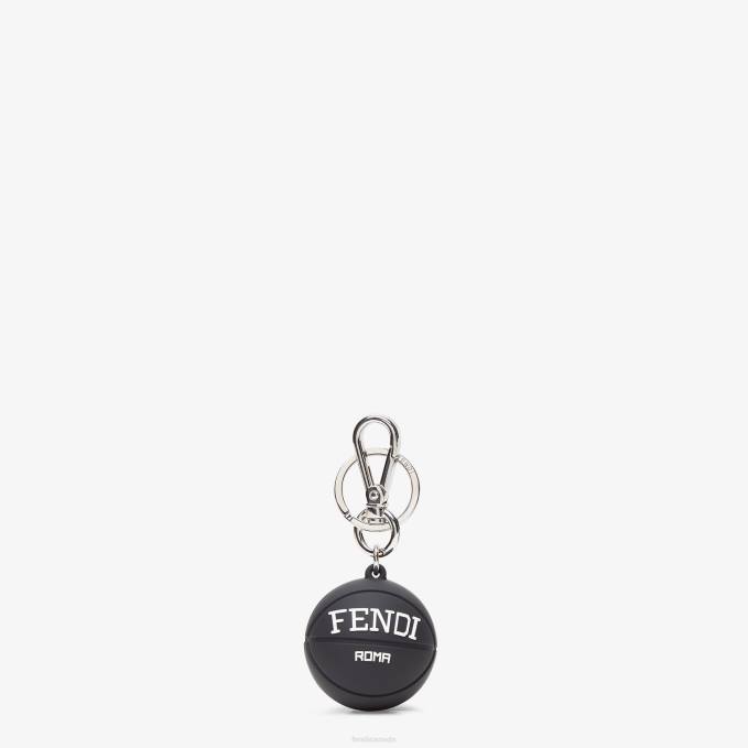 Men Rubber Charm Black Fendi Accessories 6RHH2384