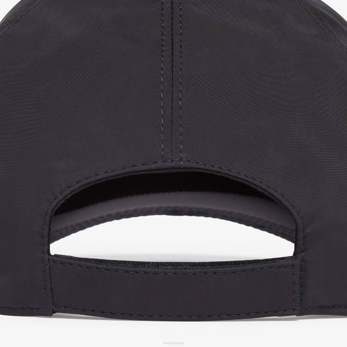 Men Baseball Cap In Cotton Black Fendi Accessories 6RHH2403