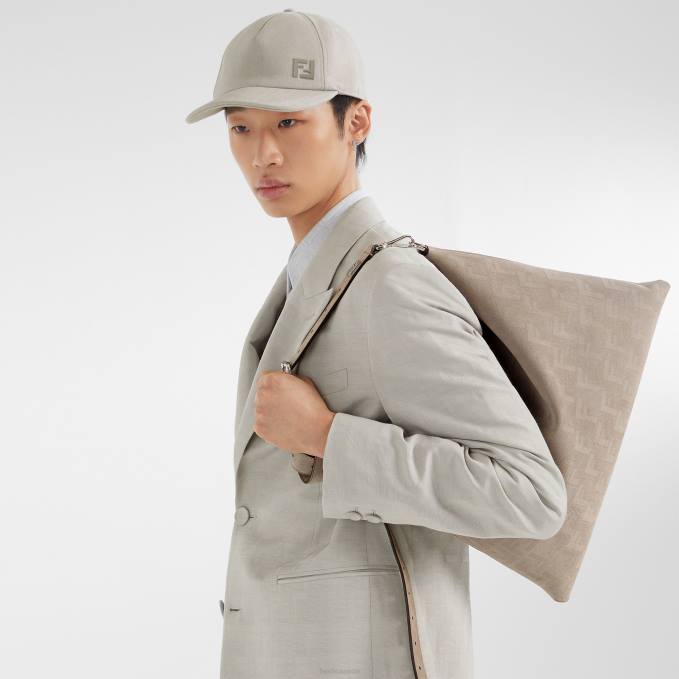 Men Dove Cotton Baseball Cap Gray Fendi Accessories 6RHH2323