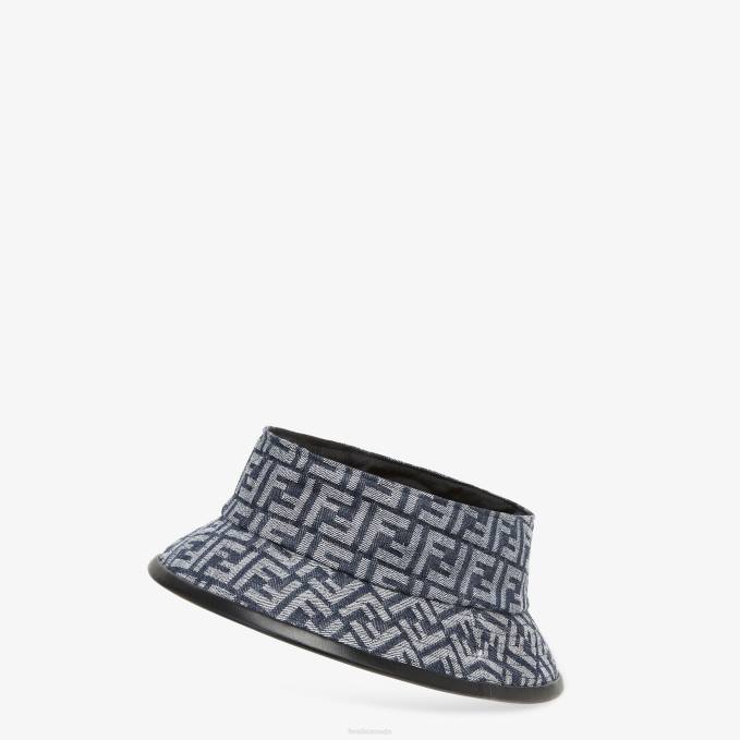 Men FF Denim Visor Blue Fendi Accessories 6RHH2406