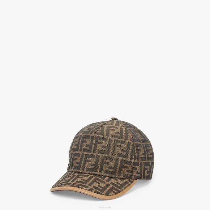 Men Fabric Baseball Cap Brown Fendi Accessories 6RHH2325