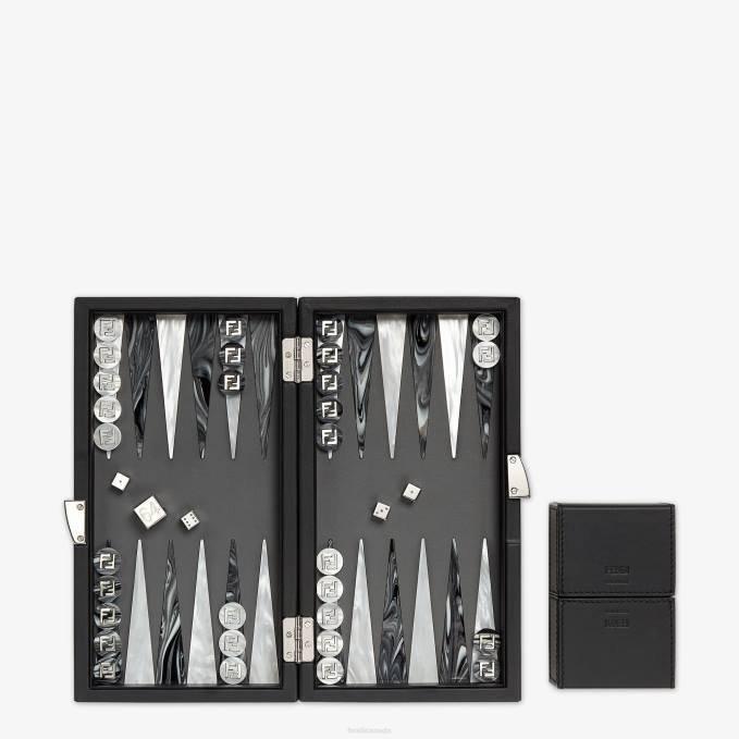 Men Fabric Board Game Black Fendi Accessories 6RHH2482