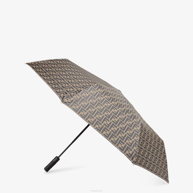 Men Tech Fabric Umbrella Brown Fendi Accessories 6RHH2518