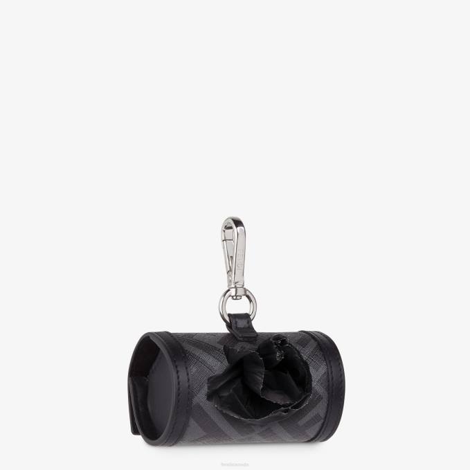 Men Fabric Bag Holder Black Fendi Accessories 6RHH462