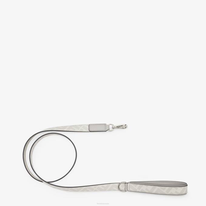 Men Fabric Lead White Fendi Accessories 6RHH332