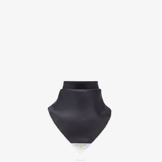 Men Silk Foulard Gray Fendi Accessories 6RHH2542