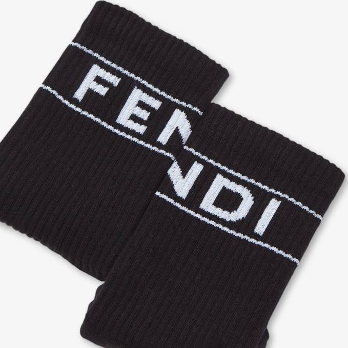 Men Terry Socks Black Fendi Accessories 6RHH2383