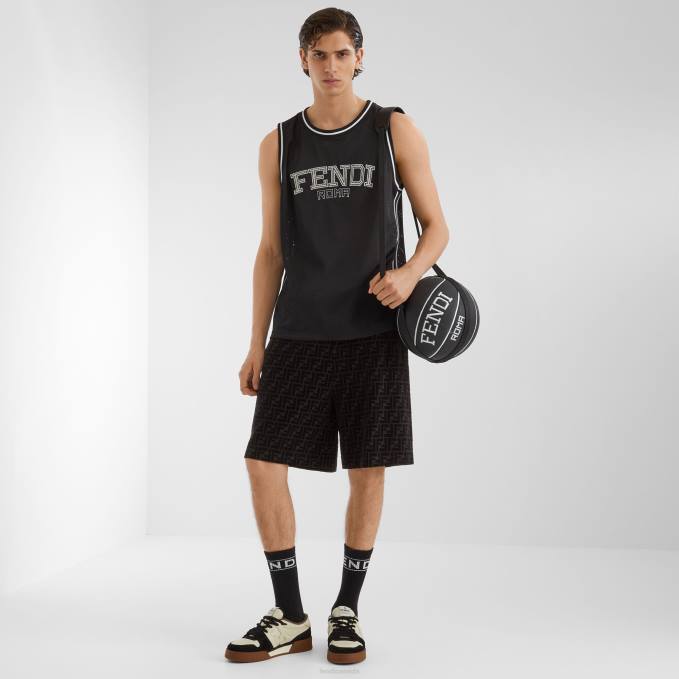 Men Rubber Basketball Black Fendi Accessories 6RHH2386
