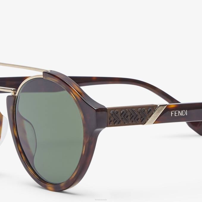 Men Diagonal Sunglasses Beige Fendi Accessories 6RHH2498