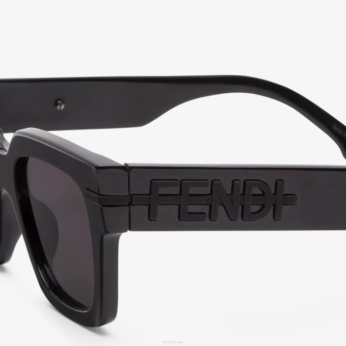 Men Graphy Acetate Sunglasses Black Fendi Accessories 6RHH2389