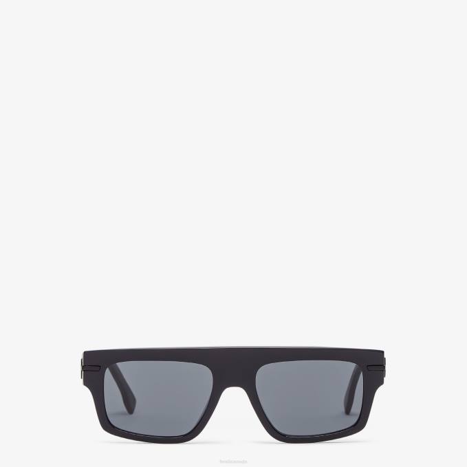 Men Graphy Acetate Sunglasses Black Fendi Accessories 6RHH2438
