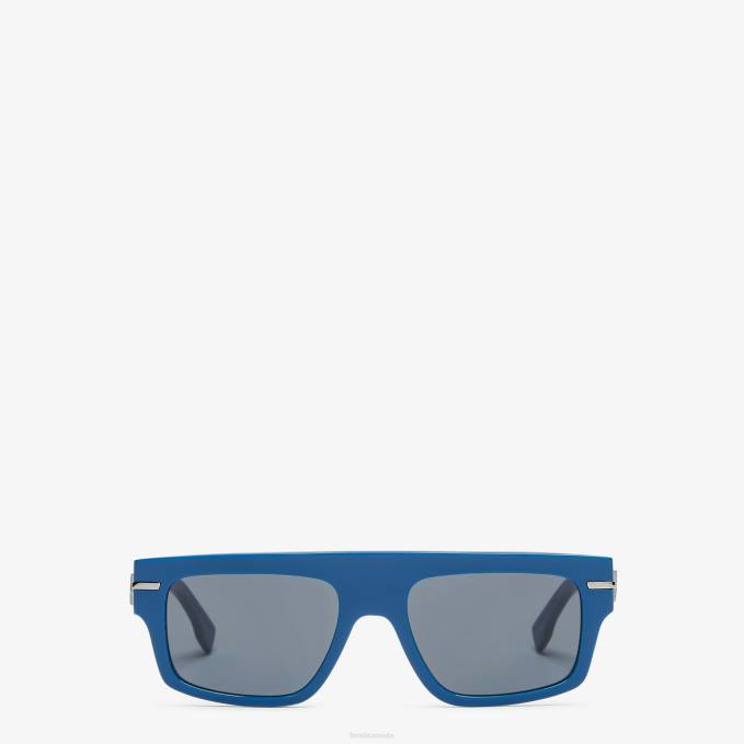 Men Graphy Acetate Sunglasses Blue Fendi Accessories 6RHH2416