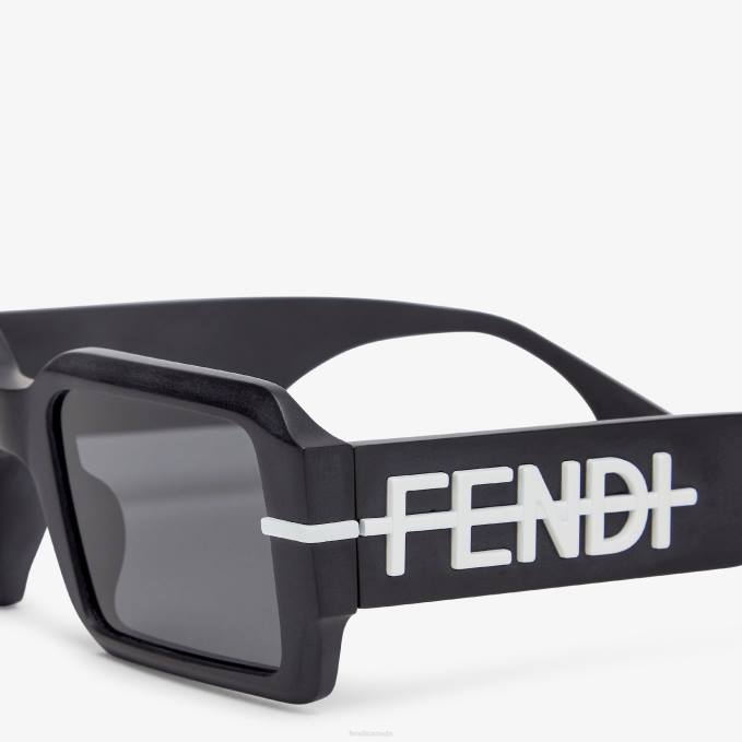 Men Graphy Sunglasses Black Fendi Accessories 6RHH2392