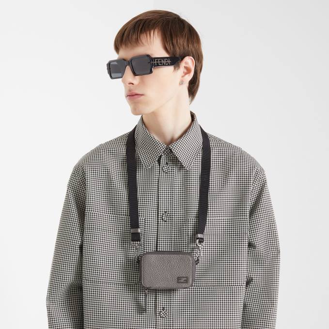 Men Graphy Sunglasses Black Fendi Accessories 6RHH2484