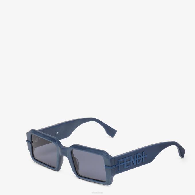 Men Graphy Sunglasses Blue Fendi Accessories 6RHH2369