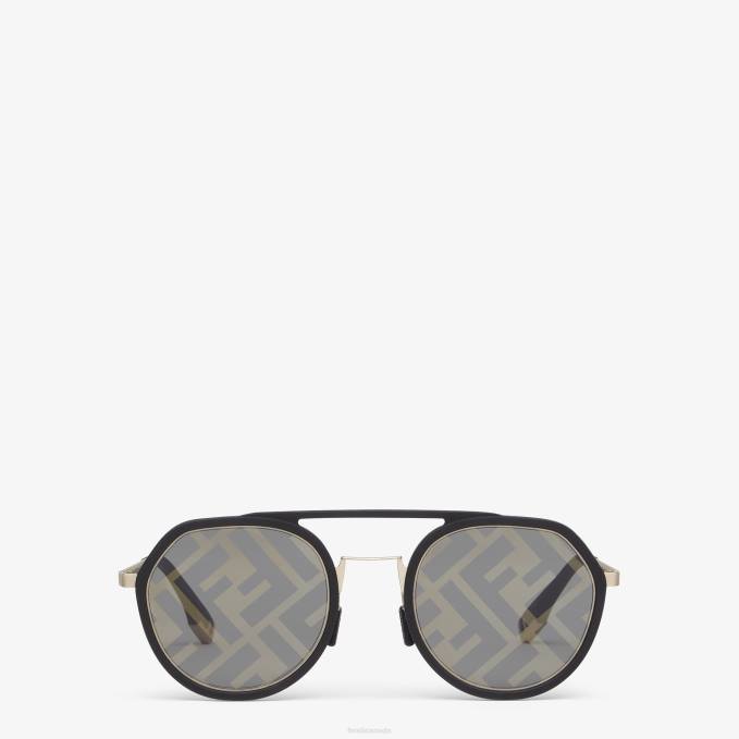 Men Light Sunglasses Black Fendi Accessories 6RHH2508
