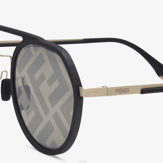 Men Light Sunglasses Black Fendi Accessories 6RHH2508