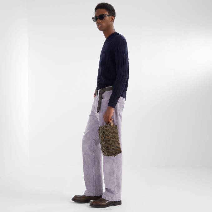 Men O'Lock Acetate Sunglasses Brown Fendi Accessories 6RHH2548