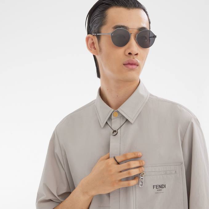 Men Sky Sunglasses Black Fendi Accessories 6RHH2378