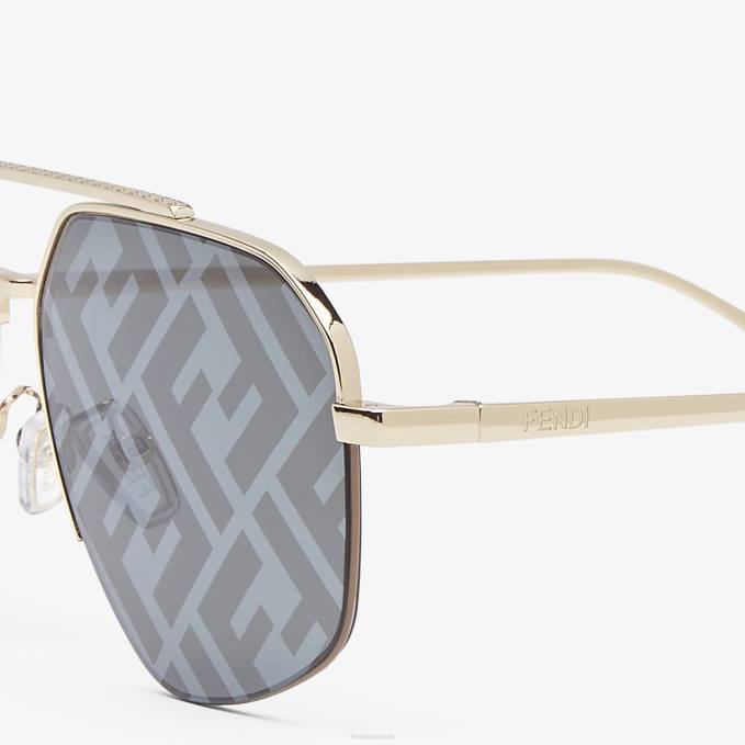 Men Travel Sunglasses Gold Fendi Accessories 6RHH2372