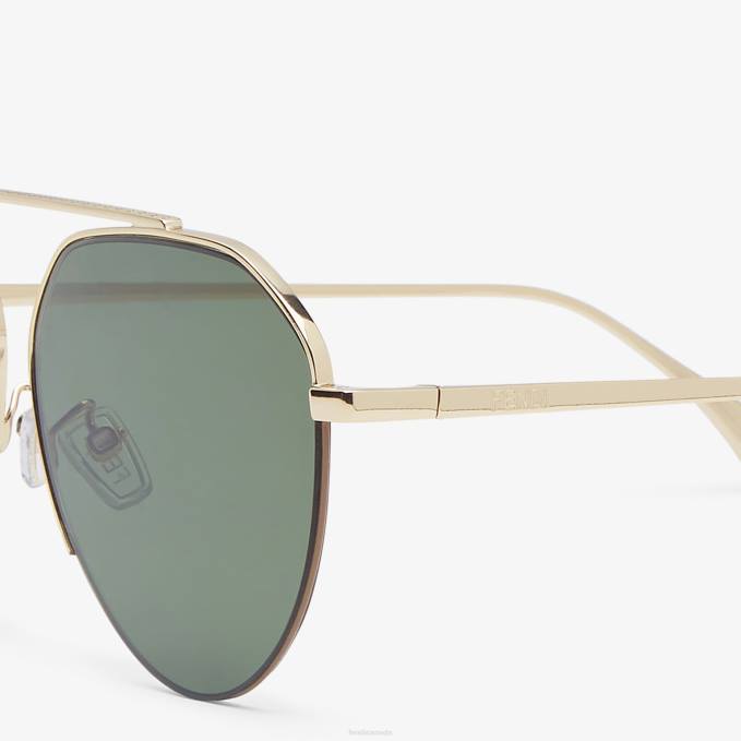 Men Travel Sunglasses Gold Fendi Accessories 6RHH2568
