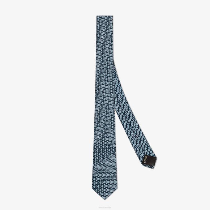 Men Silk Tie Fashion Fendi Accessories 6RHH2212