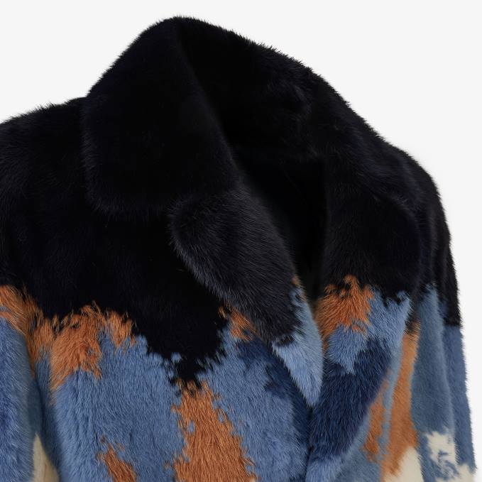 Men Mink Coat White Fendi Apparel 6RHH2086