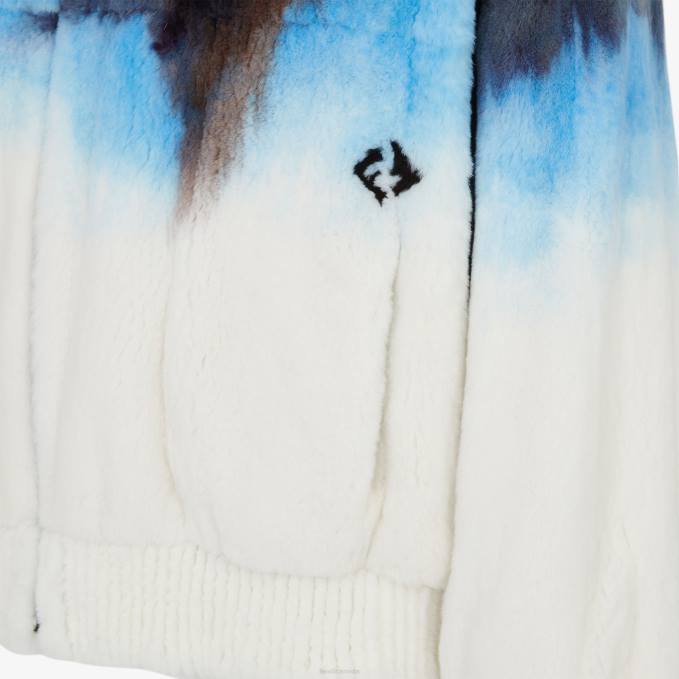 Men Mink Blouson White Fendi Apparel 6RHH2084