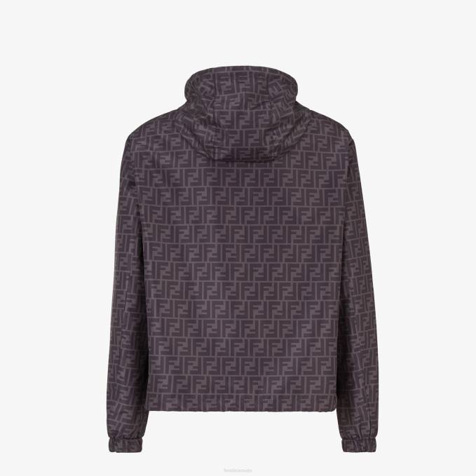 Men Nylon Jacket Black Fendi Apparel 6RHH2130