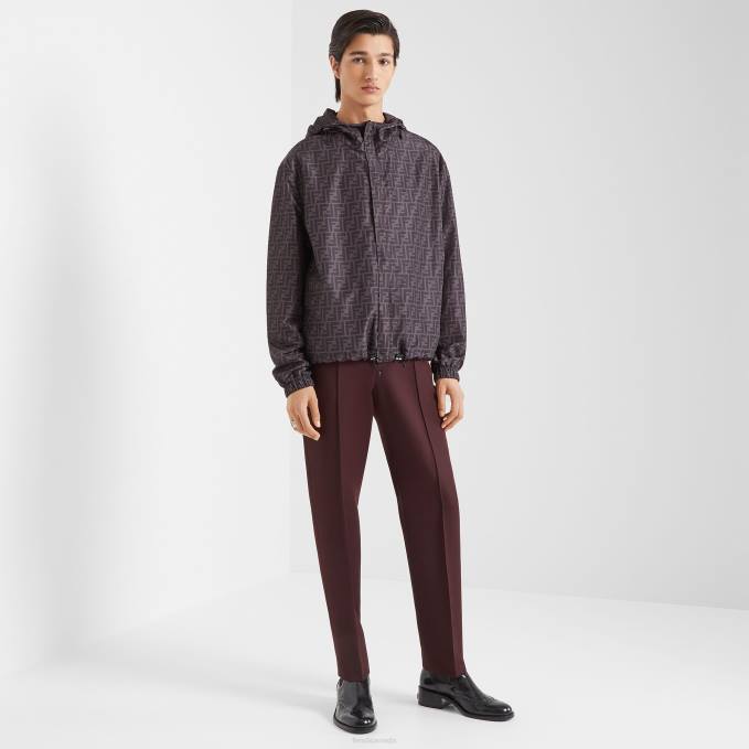 Men Nylon Jacket Black Fendi Apparel 6RHH2130