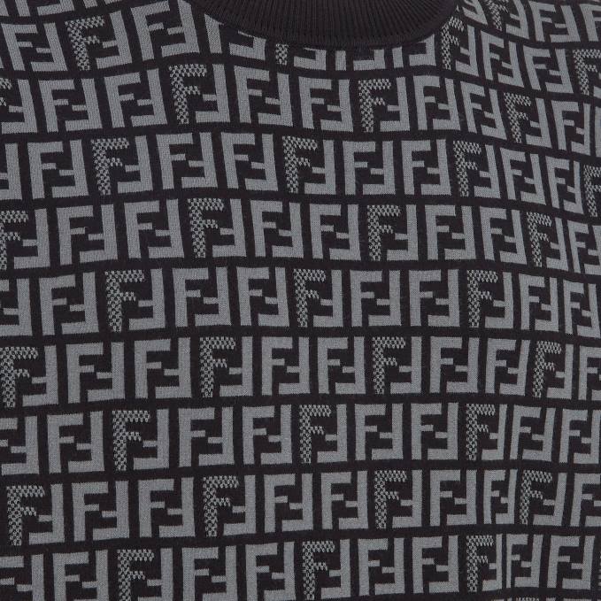 Men Fabric Jumper Black Fendi Apparel 6RHH1951