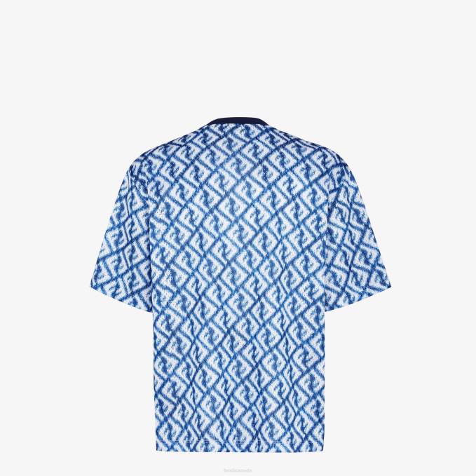 Men Tech Mesh T-Shirt Multicolor Fendi Apparel 6RHH2019